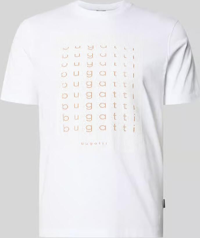 Bugatti regular fit T-shirt met logoprint - Foto 2