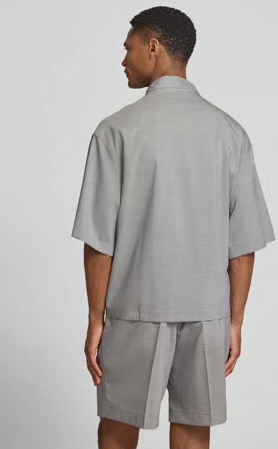 Bugatti regular fit vrijetijdsoverhemd in wikkel-look