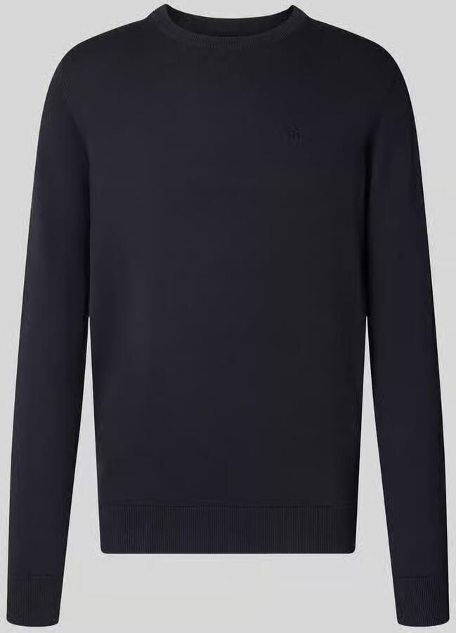 Bugatti relaxed fit gebreide pullover van puur katoen