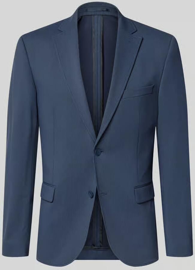 Bugatti Slim fit 2-knoops colbert met klepzakken