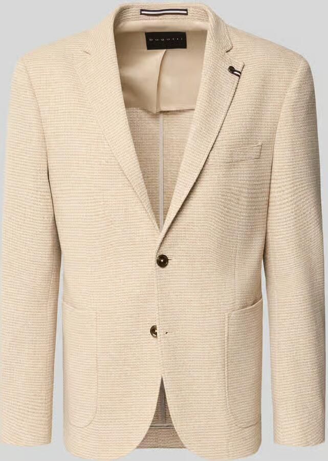 Bugatti slim fit 2-knoopscolbert met structuurpatroon - Foto 2