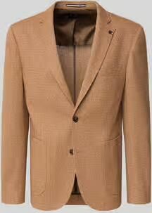 Bugatti slim fit 2-knoopscolbert met structuurpatroon