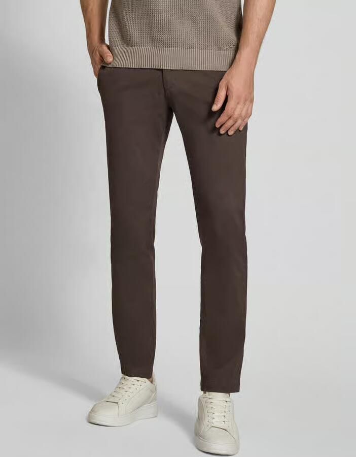 Bugatti slim fit chino van katoenmix - Foto 2