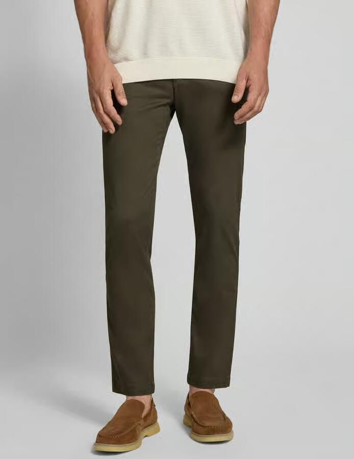 Bugatti slim fit chino van katoenmix - Foto 2