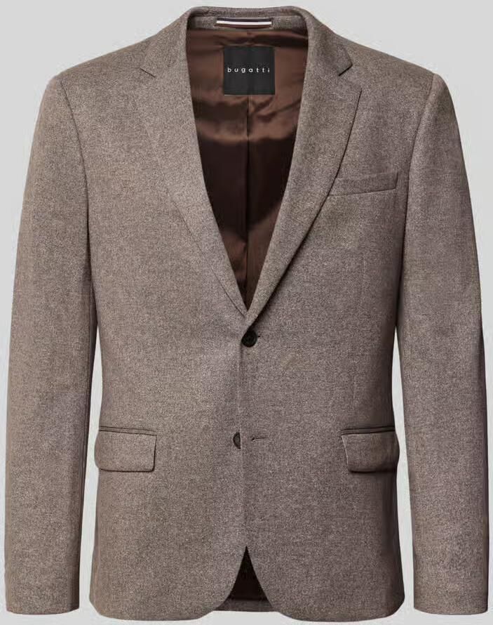 Bugatti Slim fit colbert met katoen-aandeel