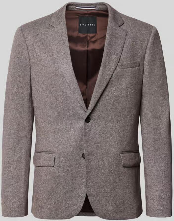 Bugatti Slim fit colbert met katoen-aandeel