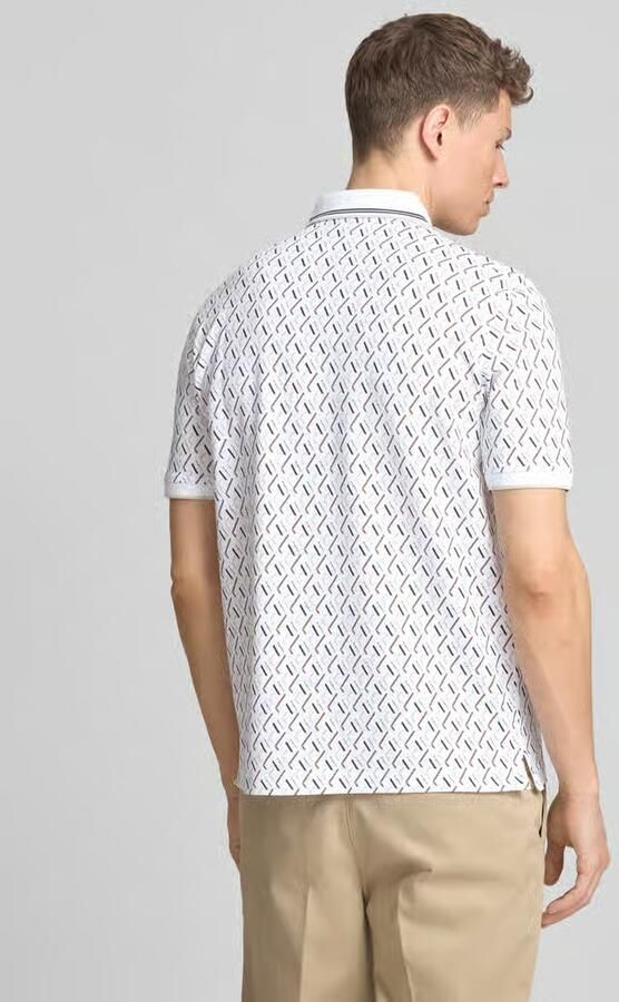Bugatti Slim fit poloshirt in all-over look
