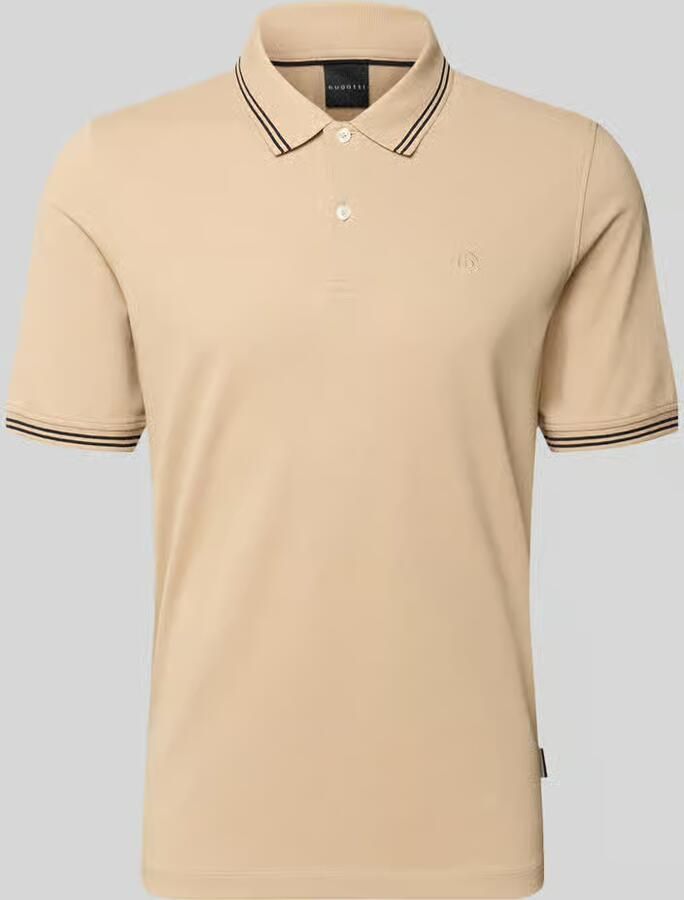 Bugatti regular fit poloshirt met gestikt logo