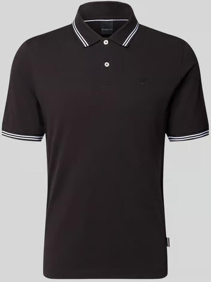 Bugatti regular fit poloshirt met gestikt logo