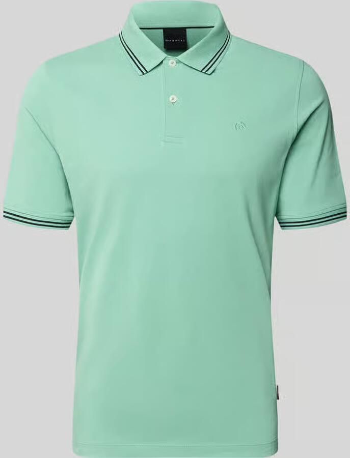 Bugatti regular fit poloshirt met gestikt logo