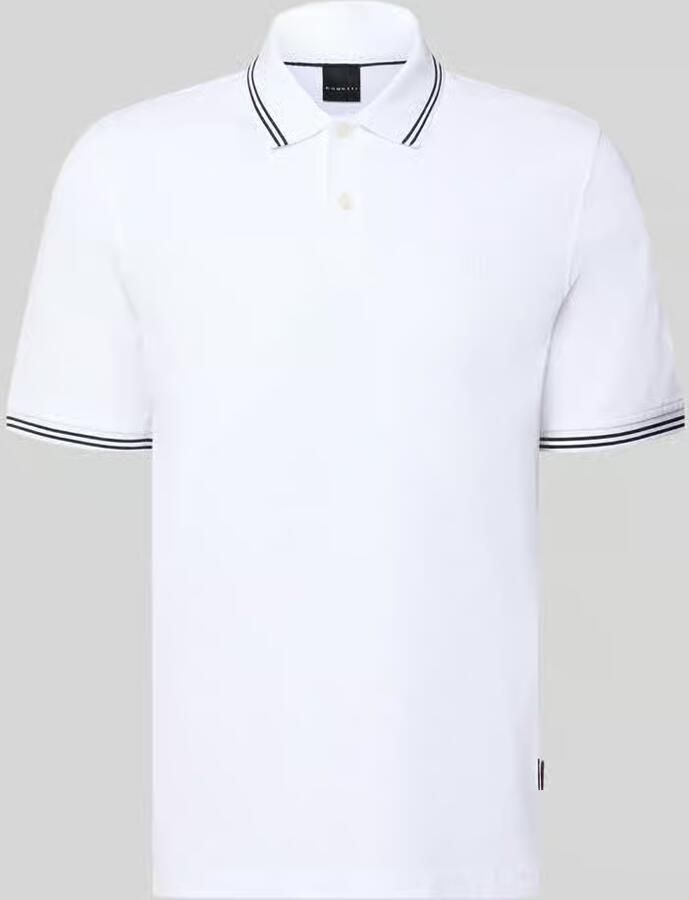 Bugatti regular fit poloshirt met gestikt logo