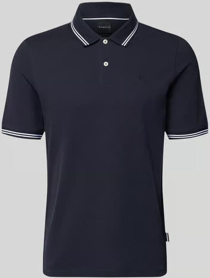 Bugatti regular fit poloshirt met gestikt logo