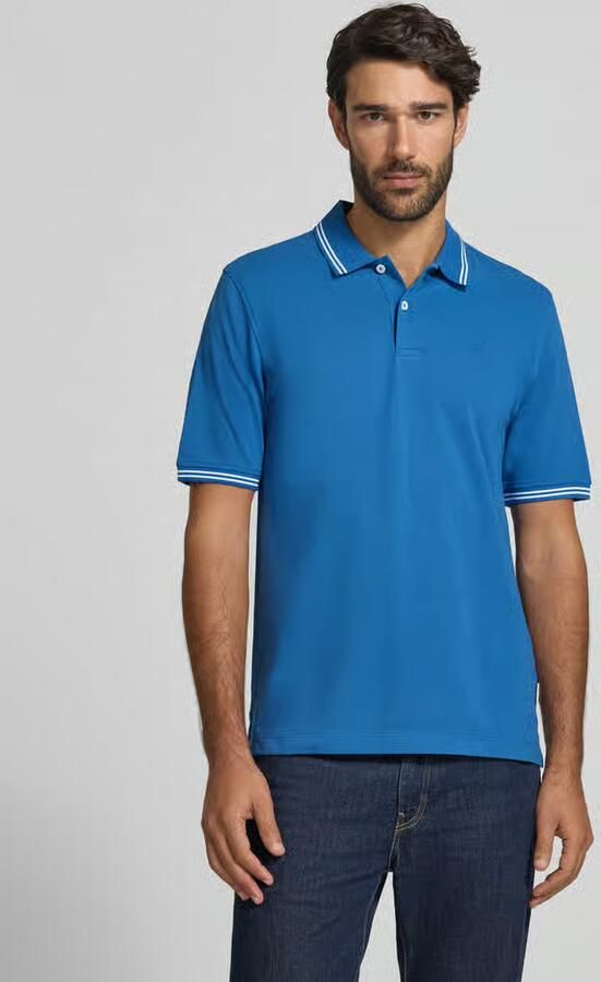 Bugatti regular fit poloshirt met gestikt logo - Foto 3