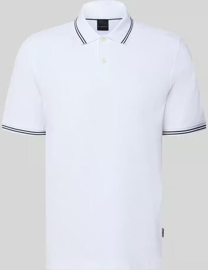 Bugatti regular fit poloshirt met gestikt logo