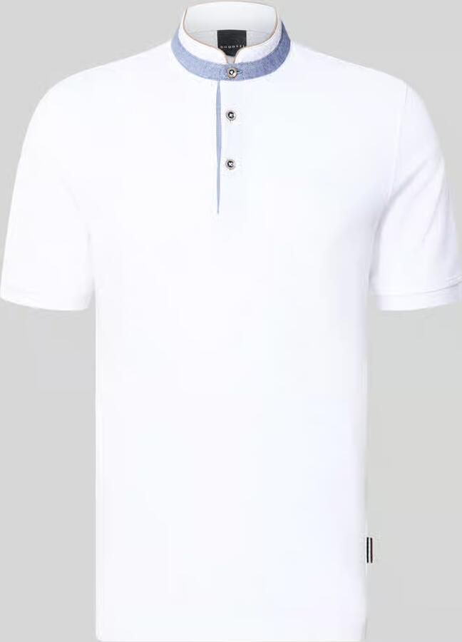 Bugatti regular fit poloshirt met opstaande kraag en gestikt logo
