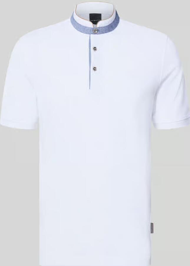Bugatti regular fit poloshirt met opstaande kraag en gestikt logo