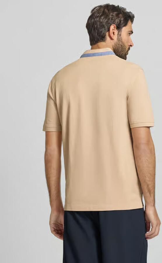 Bugatti Slim fit poloshirt met opstaande kraag - Foto 2