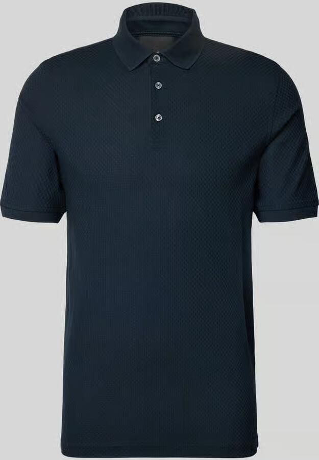 Bugatti slim fit poloshirt met structuurpatroon - Foto 2