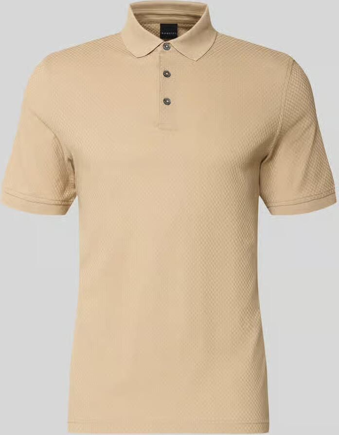 Bugatti slim fit poloshirt met structuurpatroon - Foto 2