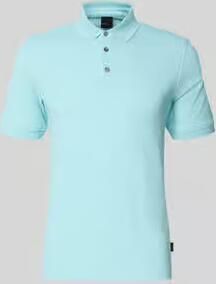 Bugatti slim fit poloshirt met structuurpatroon