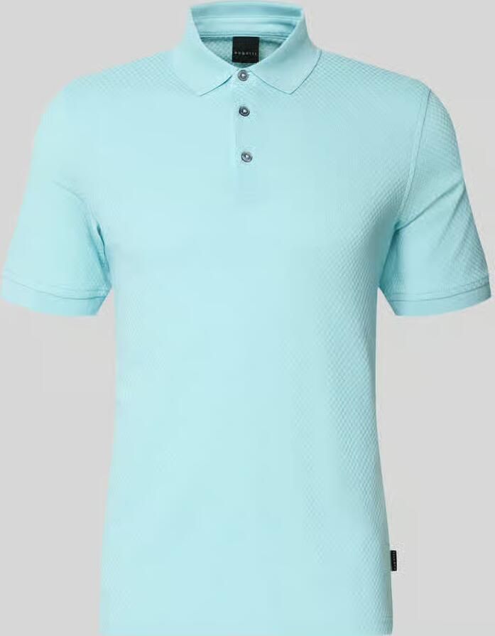 Bugatti slim fit poloshirt met structuurpatroon - Foto 2