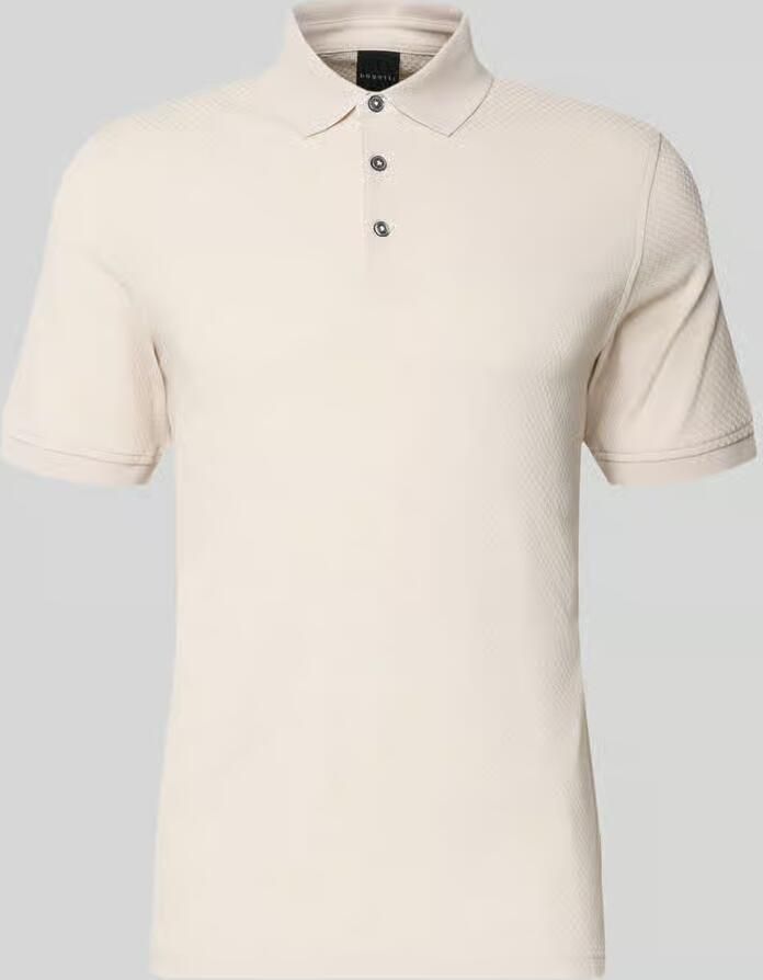 Bugatti slim fit poloshirt met structuurpatroon - Foto 2