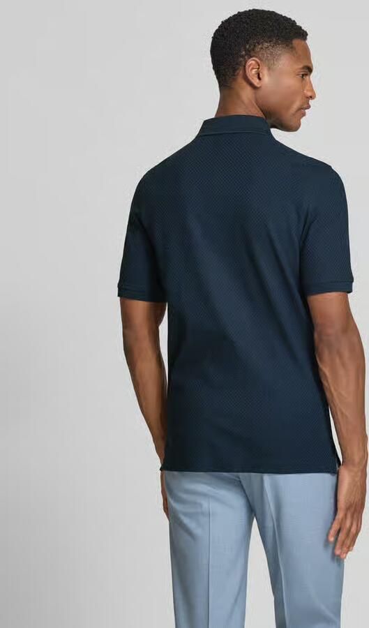 Bugatti slim fit poloshirt met structuurpatroon - Foto 3