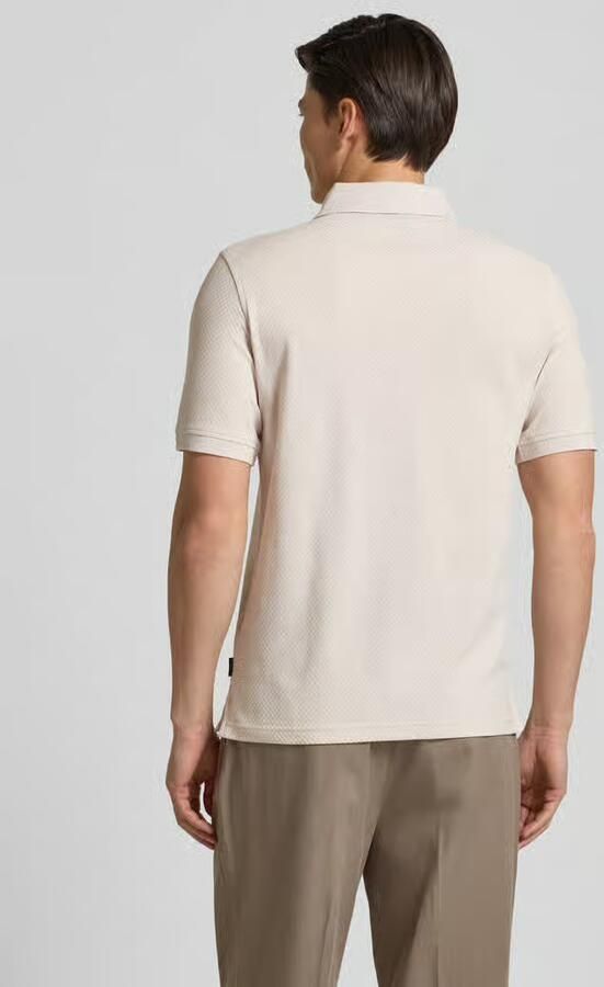Bugatti slim fit poloshirt met structuurpatroon - Foto 2