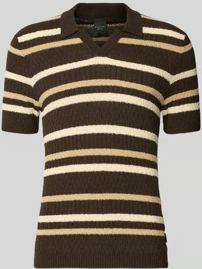 Bugatti slim fit poloshirt met V-hals - Foto 2
