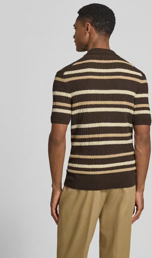Bugatti slim fit poloshirt met V-hals - Foto 3