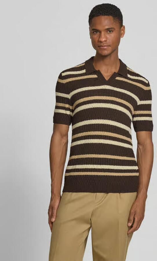 Bugatti slim fit poloshirt met V-hals - Foto 2
