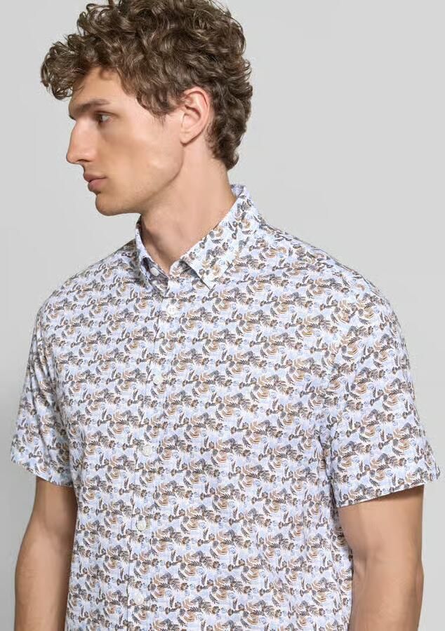 Bugatti Slim fit vrijetijdsoverhemd met button-downkraag