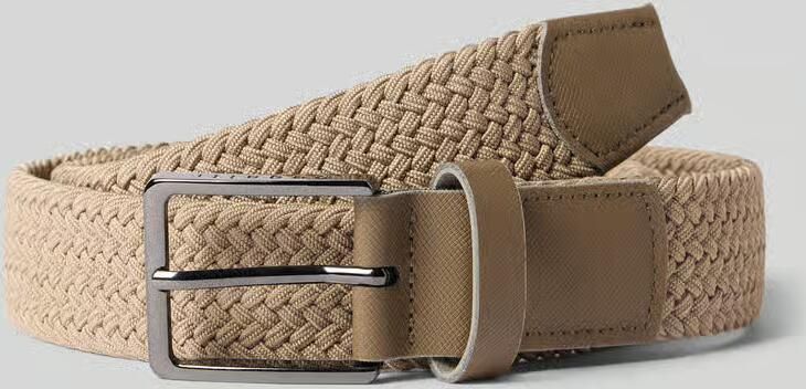 Bugatti Stoffen riem met kabelpatroon