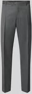 Bugatti straight fit broek van scheerwolmix