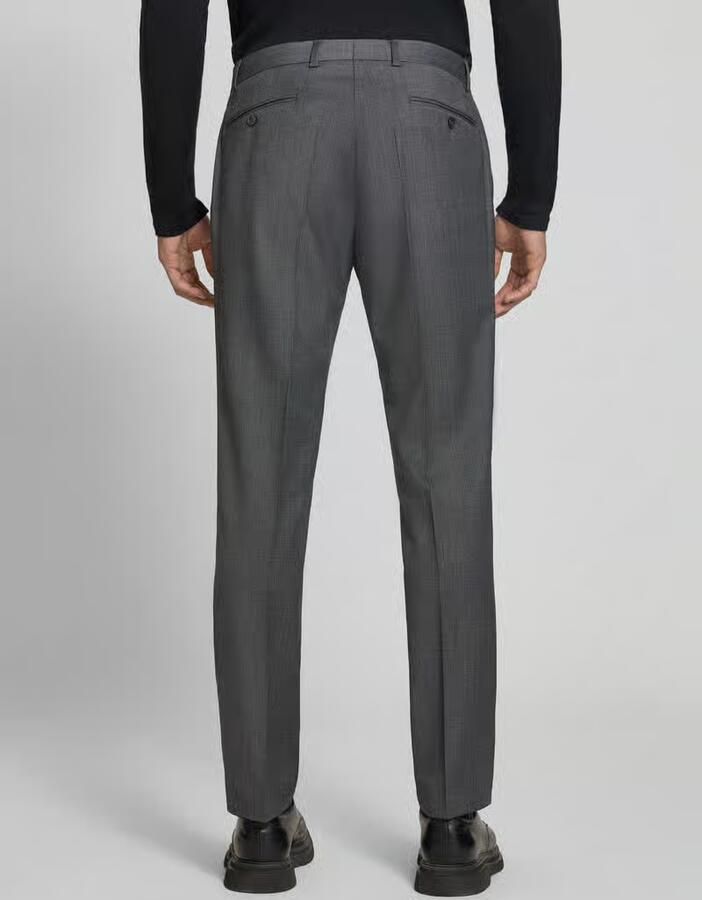 Bugatti straight fit broek van scheerwolmix - Foto 2