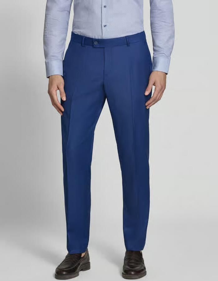 Bugatti straight fit broek van scheerwolmix - Foto 3