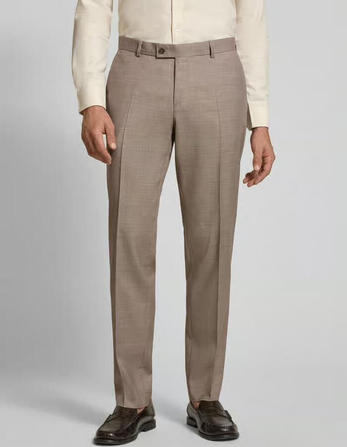 Bugatti straight fit broek van scheerwolmix - Foto 2