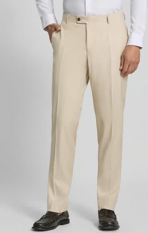 Bugatti straight fit broek van scheerwolmix - Foto 2