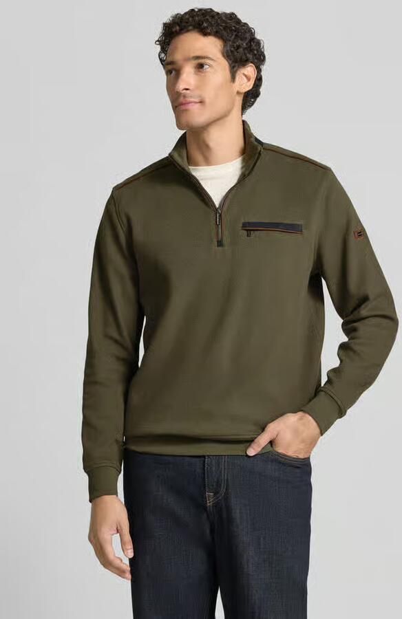 Bugatti Sweatshirt met opstaande kraag en ritssluiting - Foto 3