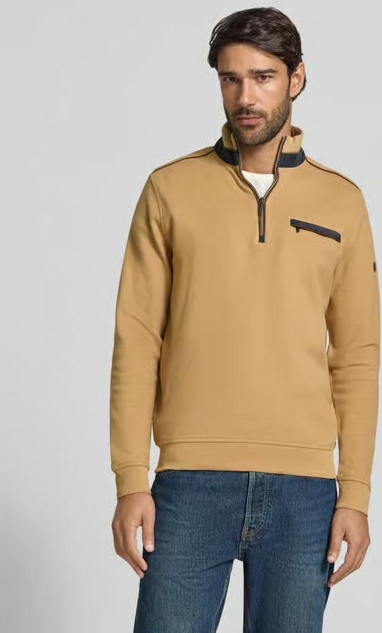 Bugatti Sweatshirt met opstaande kraag en ritssluiting - Foto 3