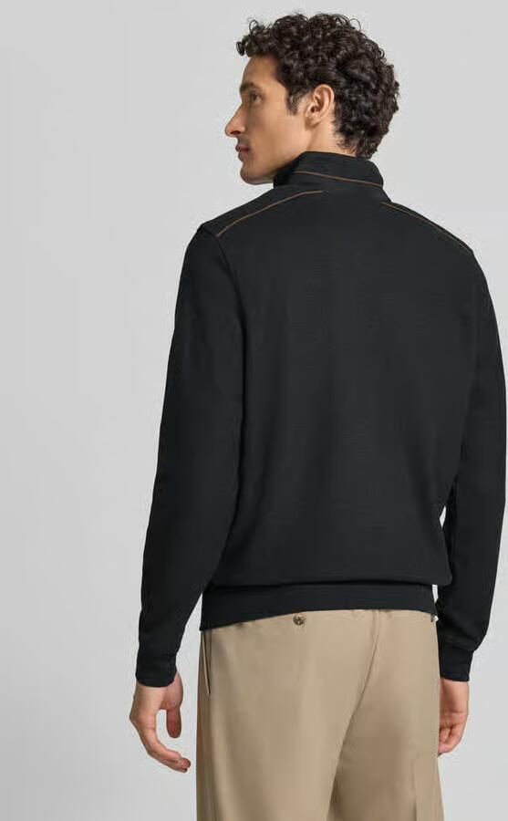 Bugatti Sweatshirt met opstaande kraag en ritssluiting - Foto 3