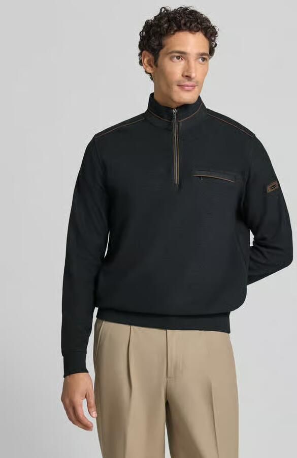 Bugatti Sweatshirt met opstaande kraag en ritssluiting - Foto 2