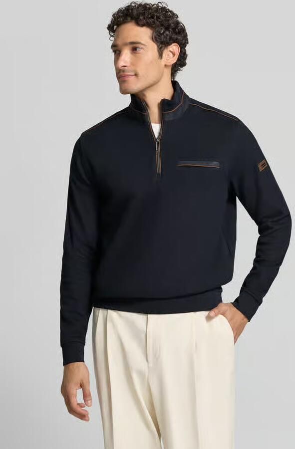 Bugatti Sweatshirt met opstaande kraag en ritssluiting - Foto 2