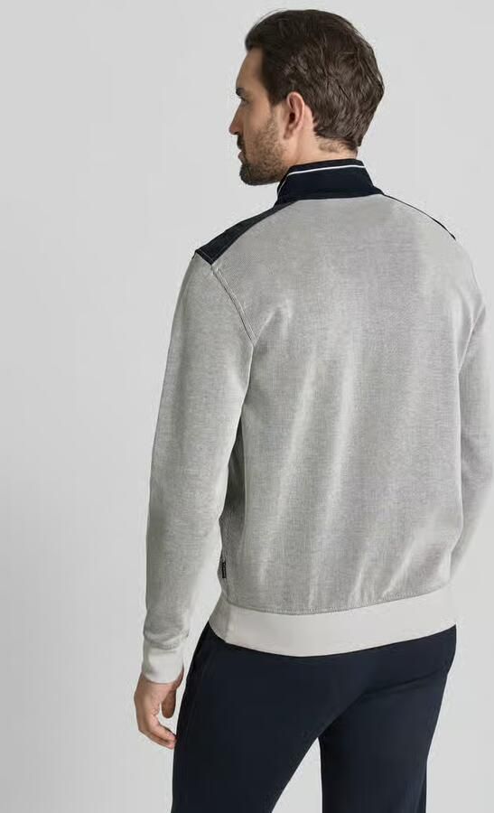 Bugatti Sweatshirt met opstaande kraag model 'Selanik'