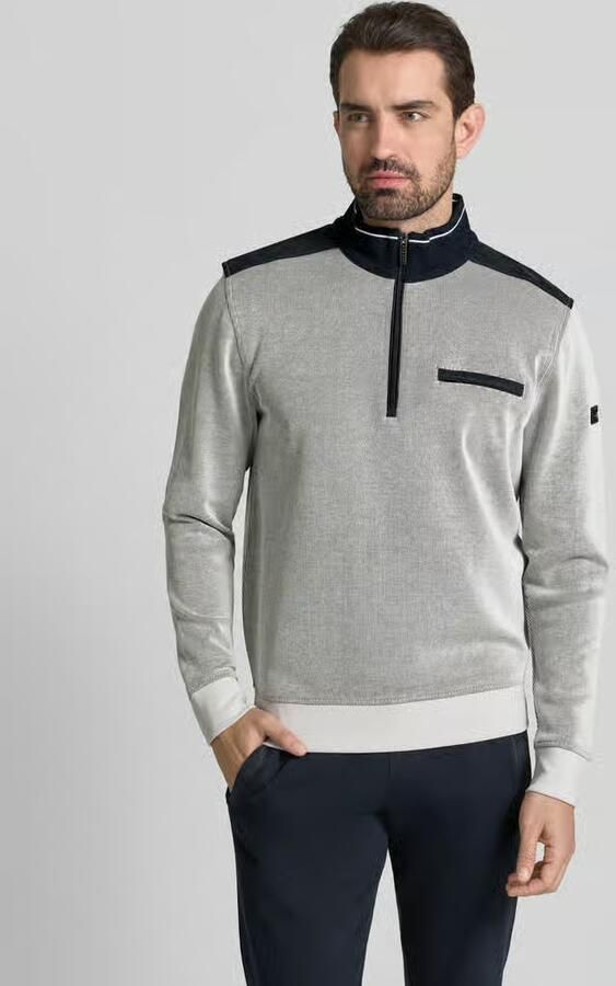 Bugatti Sweatshirt met opstaande kraag model 'Selanik' - Foto 2