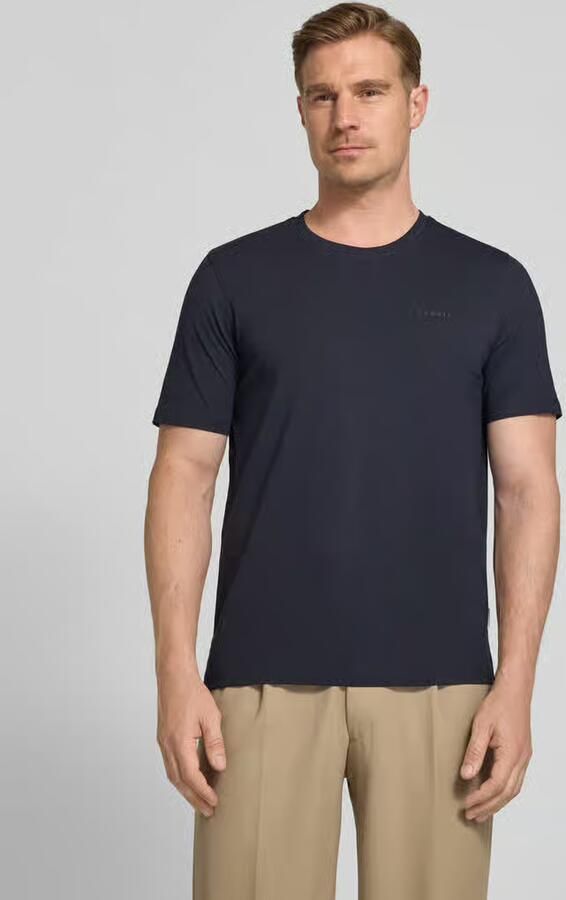 Bugatti T-shirt met labeldetail - Foto 3