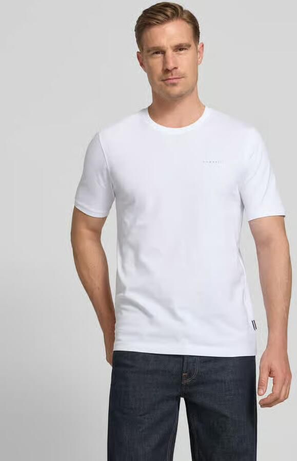 Bugatti T-shirt met labeldetail - Foto 6