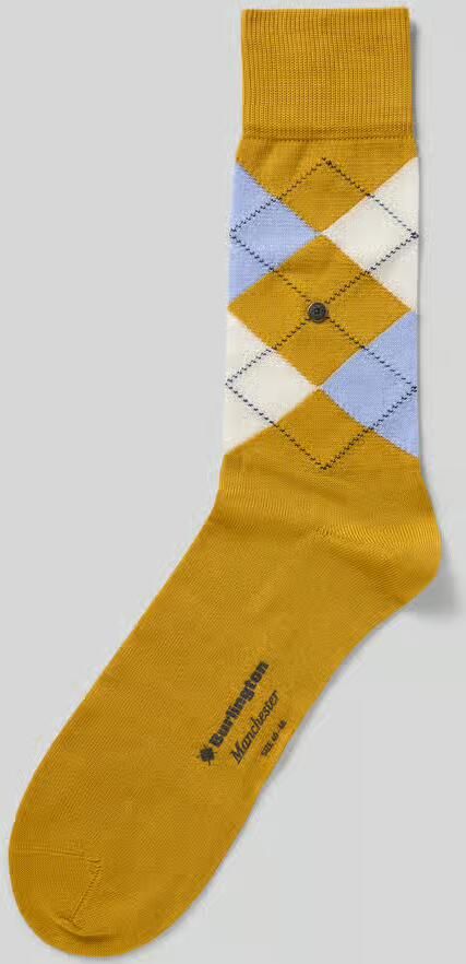 Burlington Sokken van katoenmix model 'MANCHESTER'