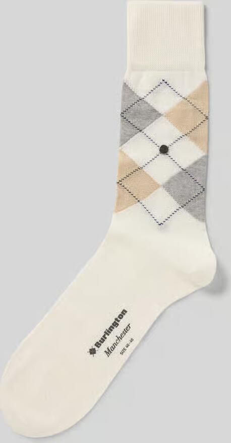 Burlington Sokken van katoenmix model 'MANCHESTER'