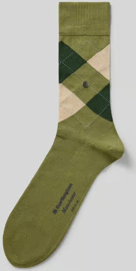 Burlington Sokken van katoenmix model 'MANCHESTER'